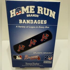 MLB Atlanta Braves Baseball Home Run Brand Bandages ct 20 New